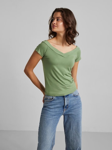 PIECES Shirt in Green: front