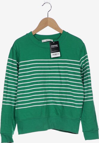 MANGO Sweatshirt & Zip-Up Hoodie in XS in Green: front