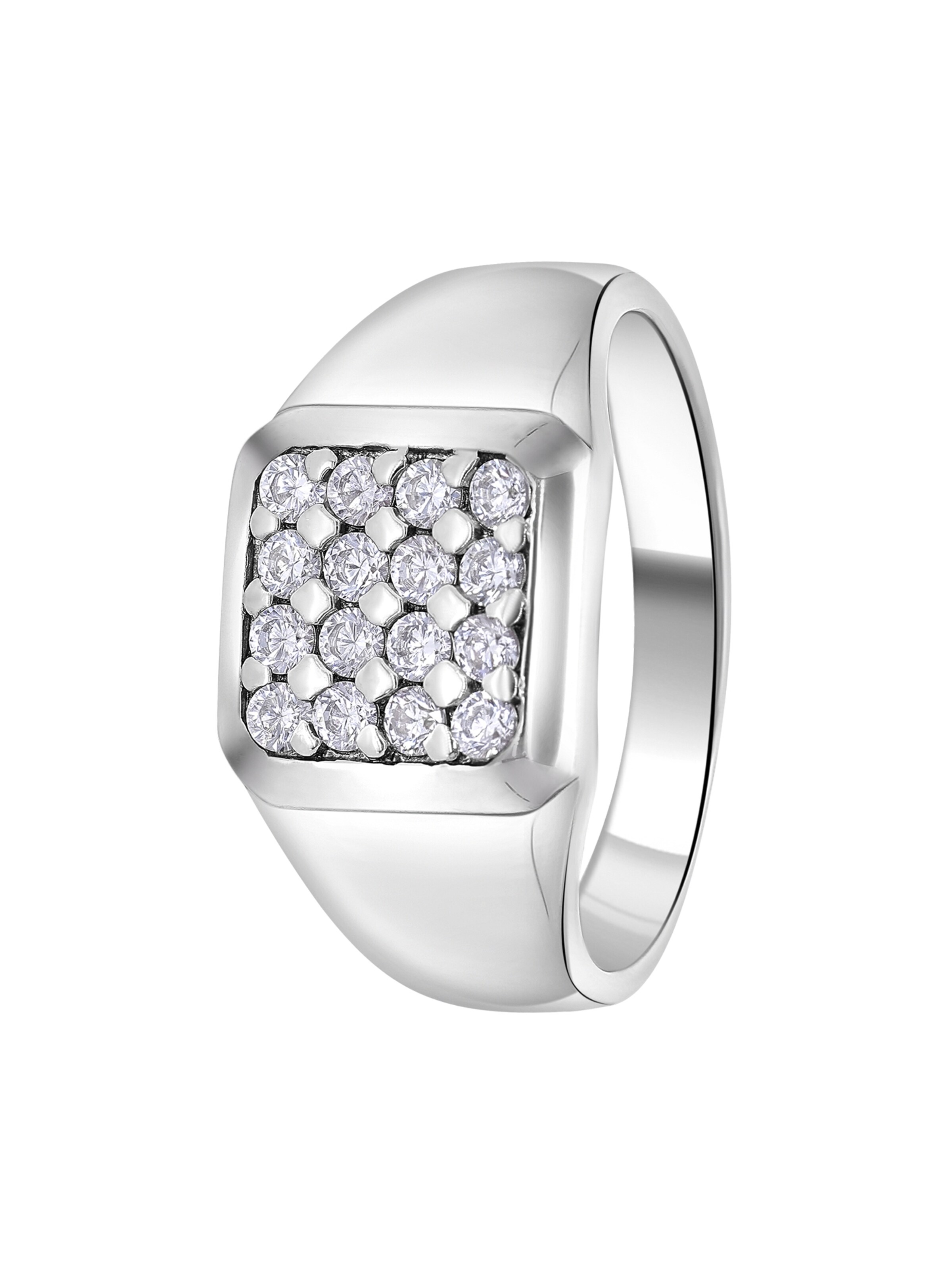 Lucardi Ring in Silver: front