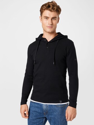 Key Largo Sweatshirt 'Saragossa' in Schwarz: predná strana