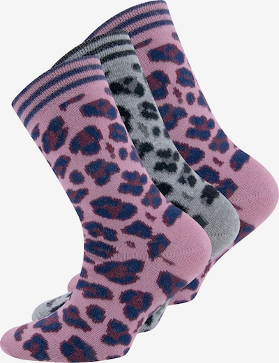 EWERS Socks in Navy / mottled grey / Pink / Burgundy / Black, Item view