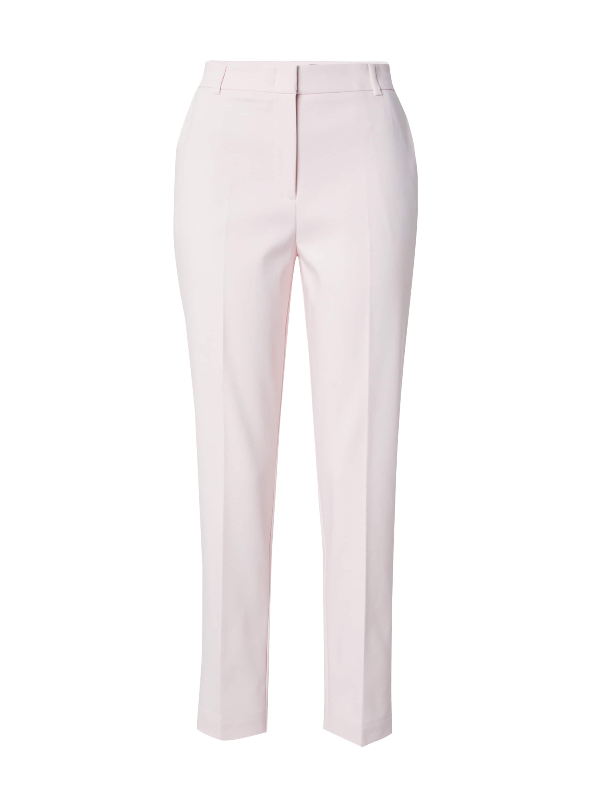 Coupe slim Pantalon à plis COMMA en rose : devant