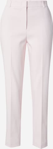Coupe slim Pantalon à plis COMMA en rose : devant