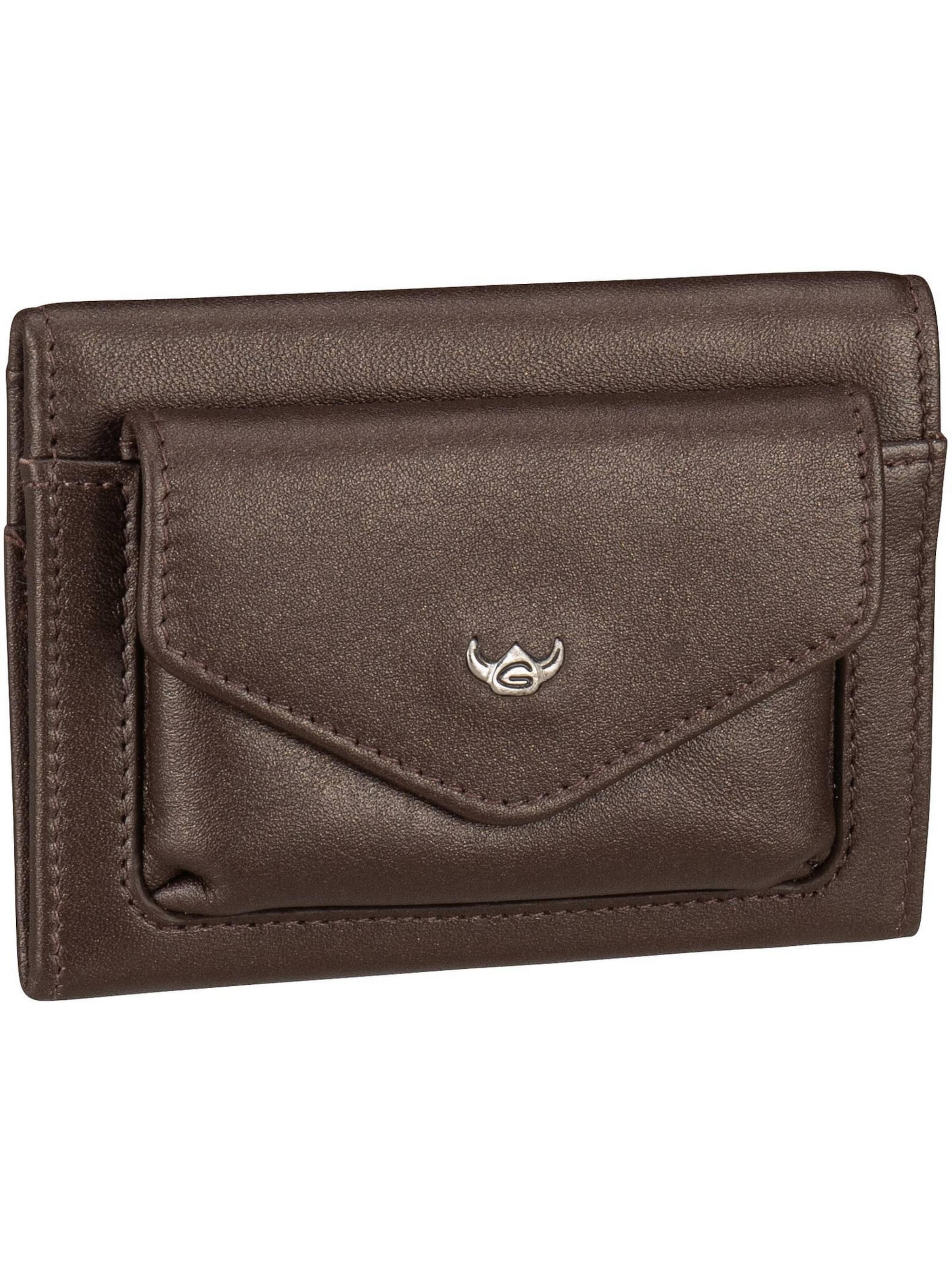 Portamonete 'Valencia' di GOLDEN HEAD in marrone: frontale