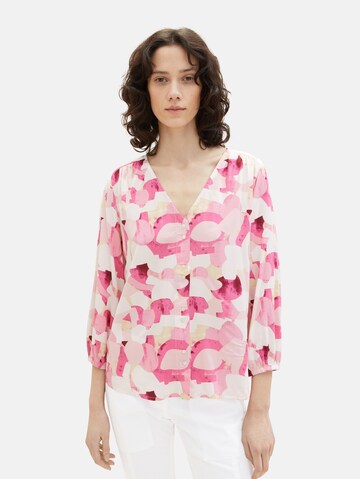 Camicia da donna di TOM TAILOR in rosa: frontale