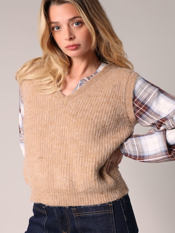 Pull-over 'PIA' Deeluxe en beige : devant