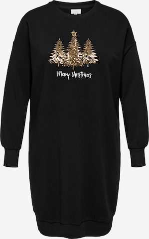 melns ONLY Carmakoma Kleita 'CARSANTA XMAS': no priekšpuses