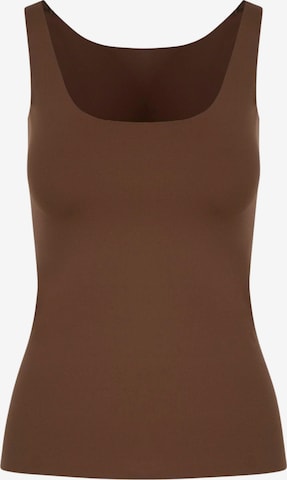 Coster Copenhagen - Top ' VIDA ' en marrón: frente