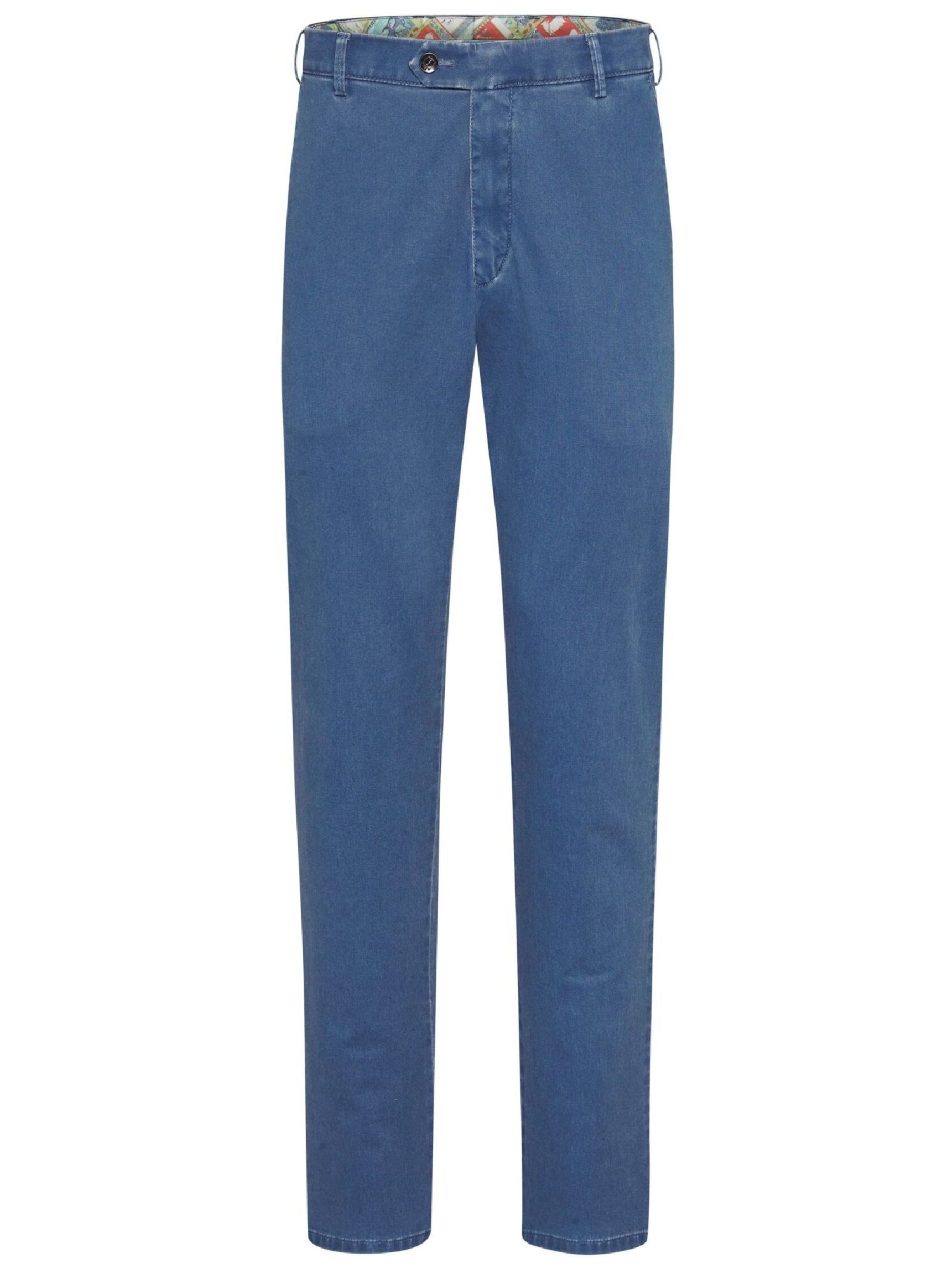 Pantalon chino 'New York' MEYER en bleu : devant