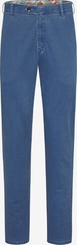 MEYER Regular Chino Pants 'New York' in Blue: front