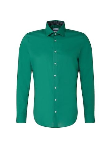 SEIDENSTICKER Slim Fit Бизнес риза в зелено: отпред