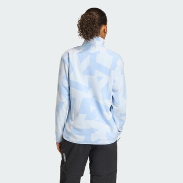 ADIDAS TERREX - Chaqueta polar funcional 'Multi Printed Full-Zip Fleece' en azul