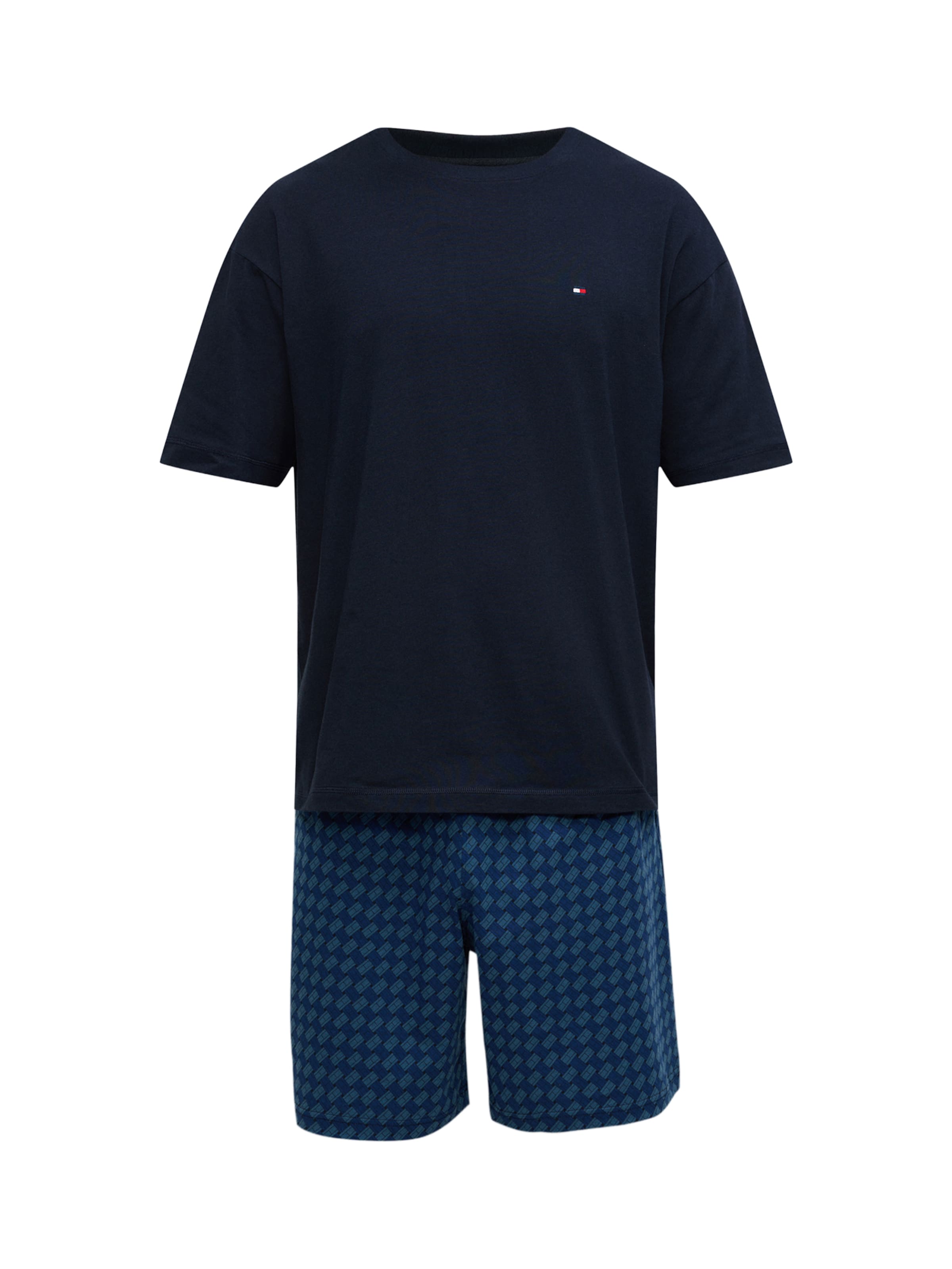 Tommy Hilfiger Underwear Pyjama kort in Blauw: voorkant