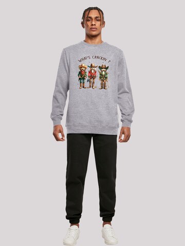 F4NT4STIC Sweatshirt 'Whats Crackin' in Grau