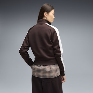 PUMA Sweatjacke 'T7 ALWAYS ON' in Braun