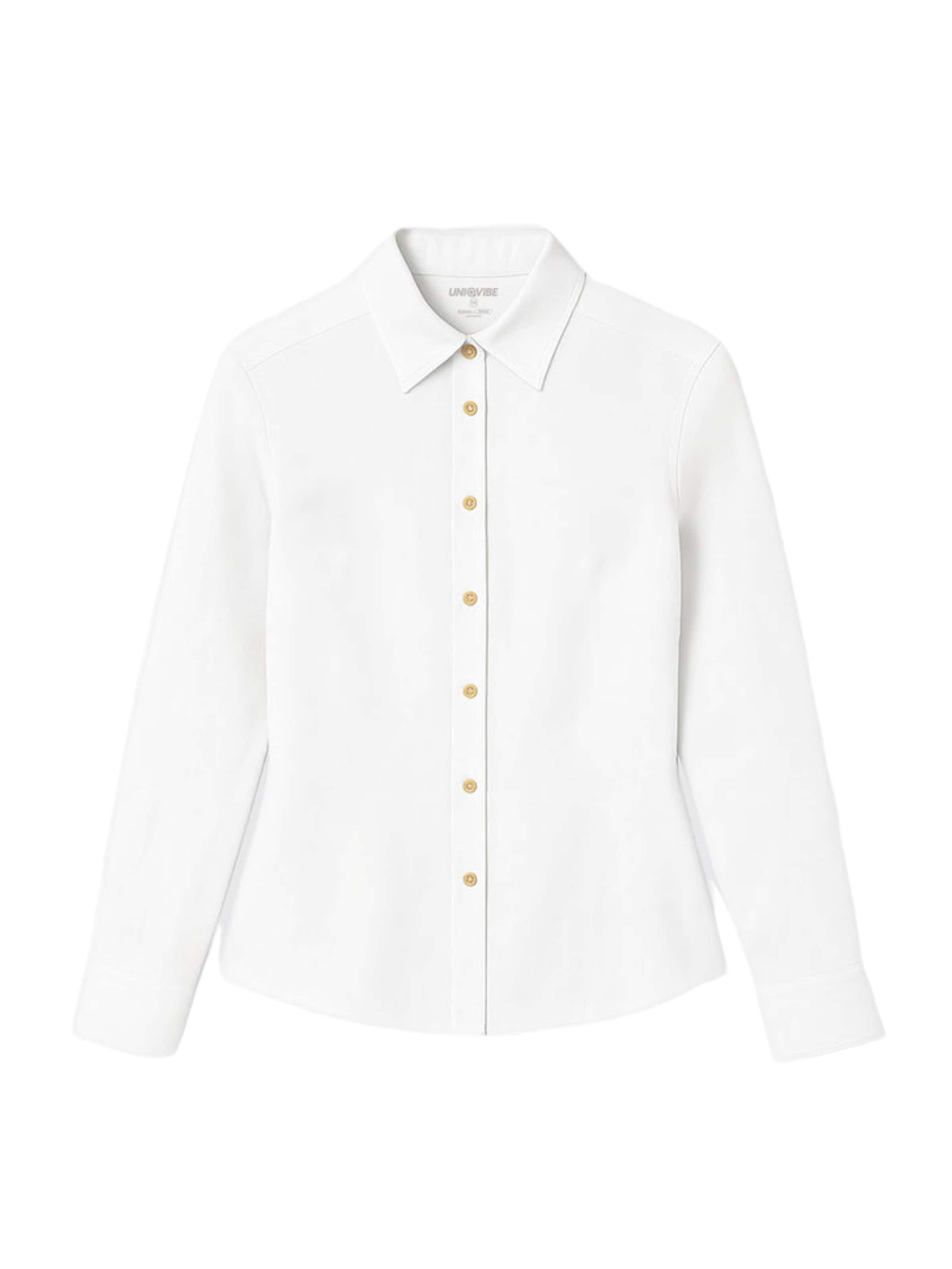 UNIQVIBE Bluse in Weiß: Vorderseite