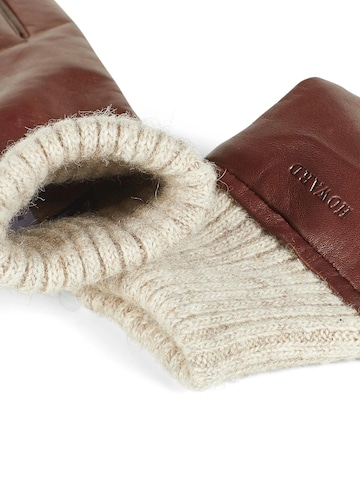 Howard London Full finger gloves 'Ella' in Brown