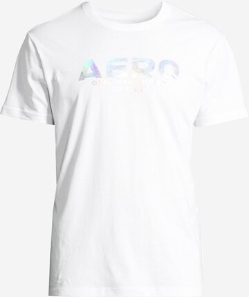 T-Shirt AÉROPOSTALE en blanc : devant