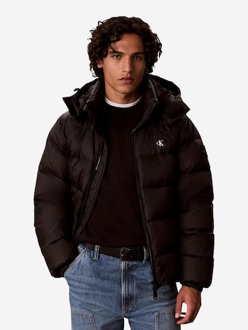 Calvin Klein Jeans - Abrigo de invierno en negro: frente