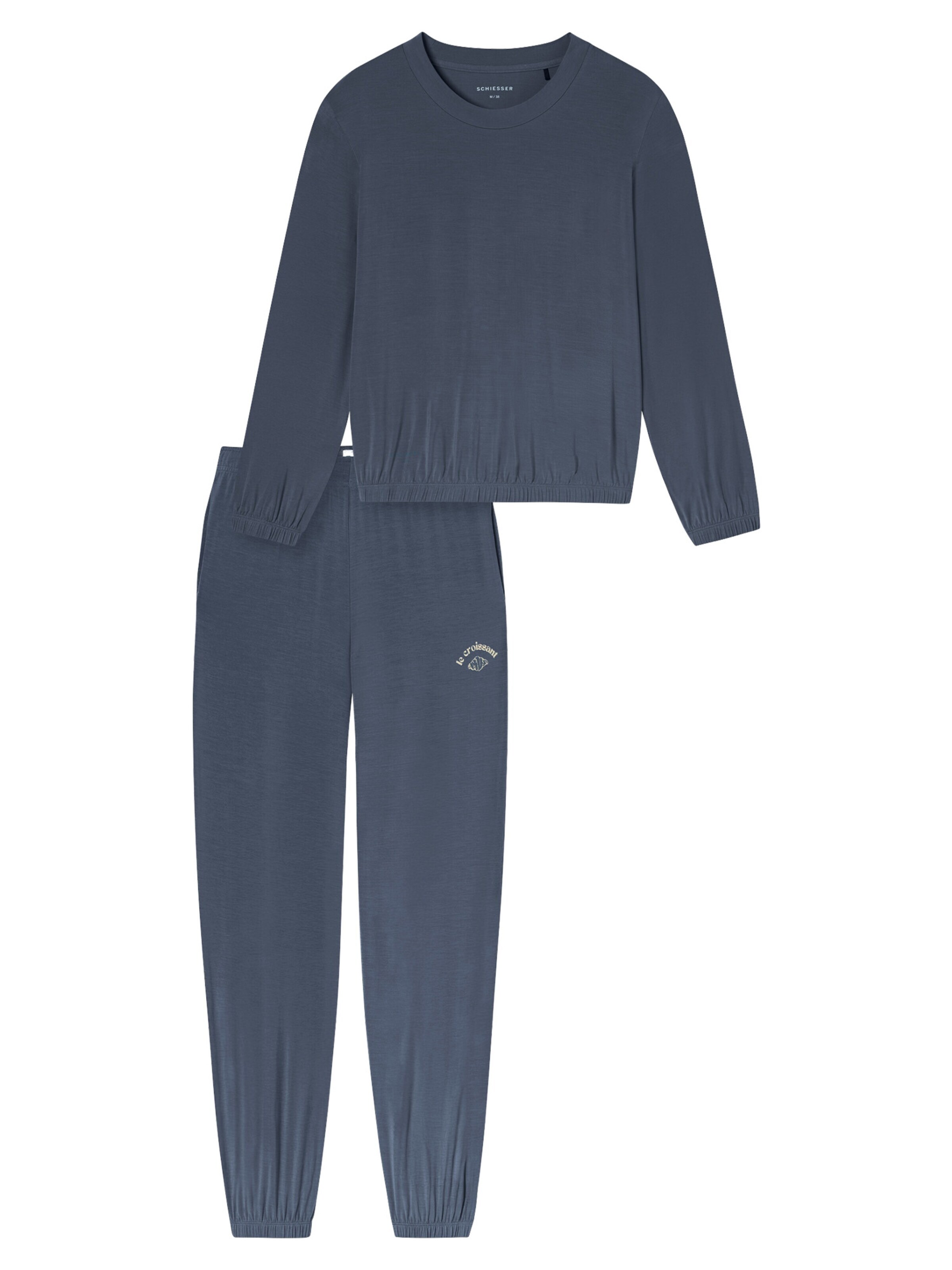 SCHIESSER Pyjama 'Casual Fashion' in Grijs: voorkant