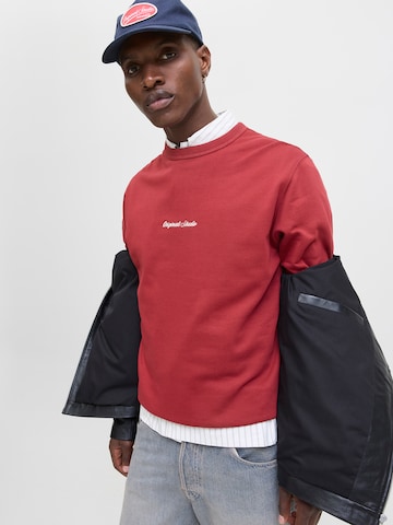 JACK & JONES Μπλούζα φούτερ 'JORNORREBRO' σε κόκκινο