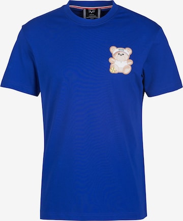 19V69 ITALIA T-Shirt 'Rafael Teddy' in Blau: Vorderseite