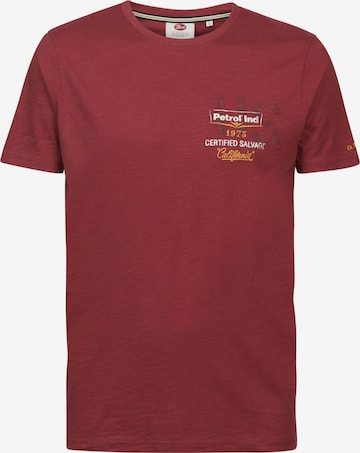 Petrol Industries T-Shirt in Rot: predná strana