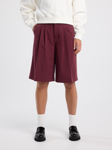 America Today Wide leg Broek in Rood: voorkant