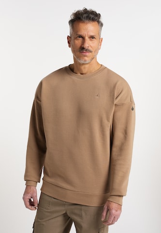 Sweat-shirt DreiMaster Vintage en beige : devant