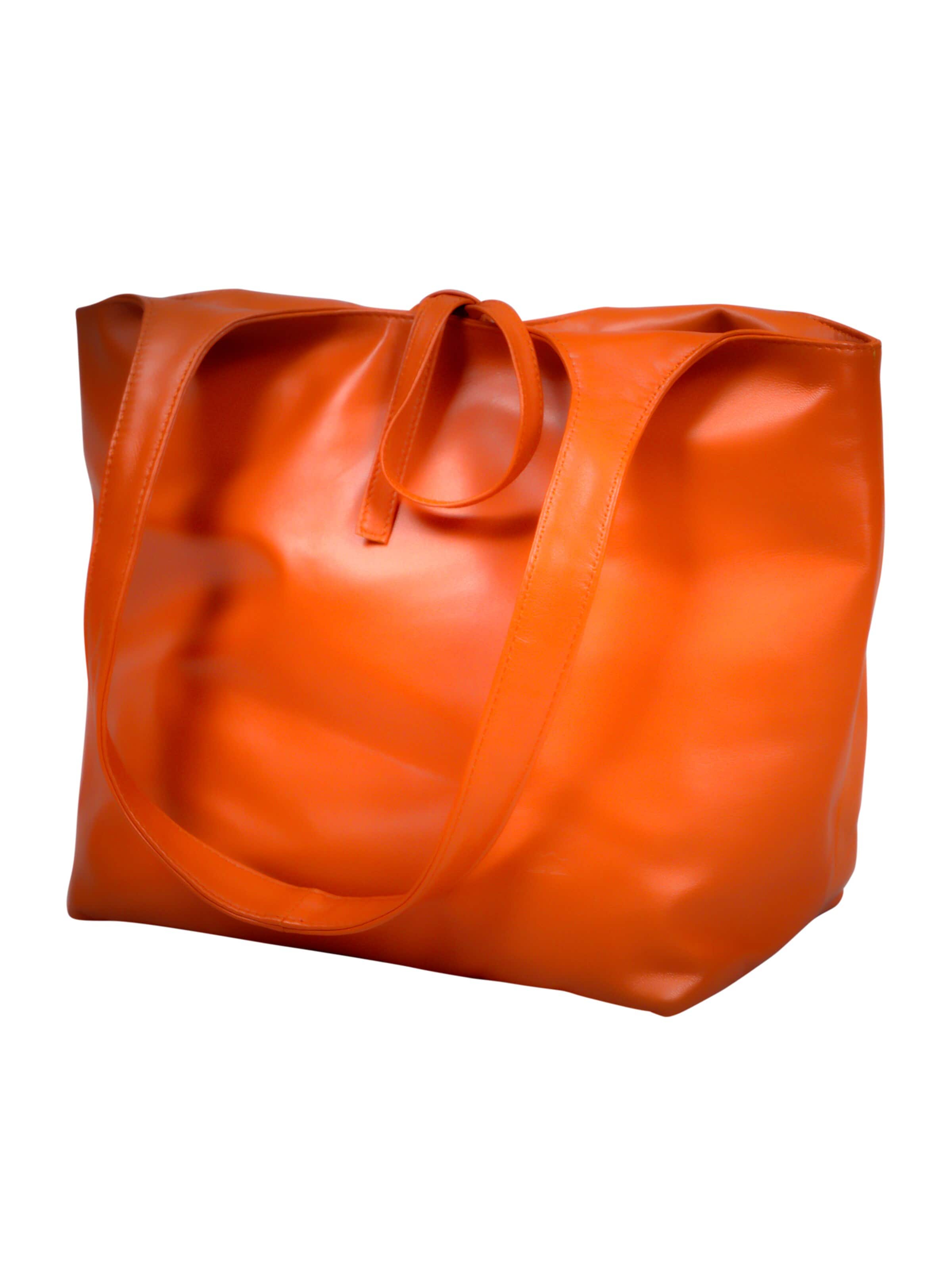 YVES Hamburg Handbag 'ZOÉ' in Orange: front