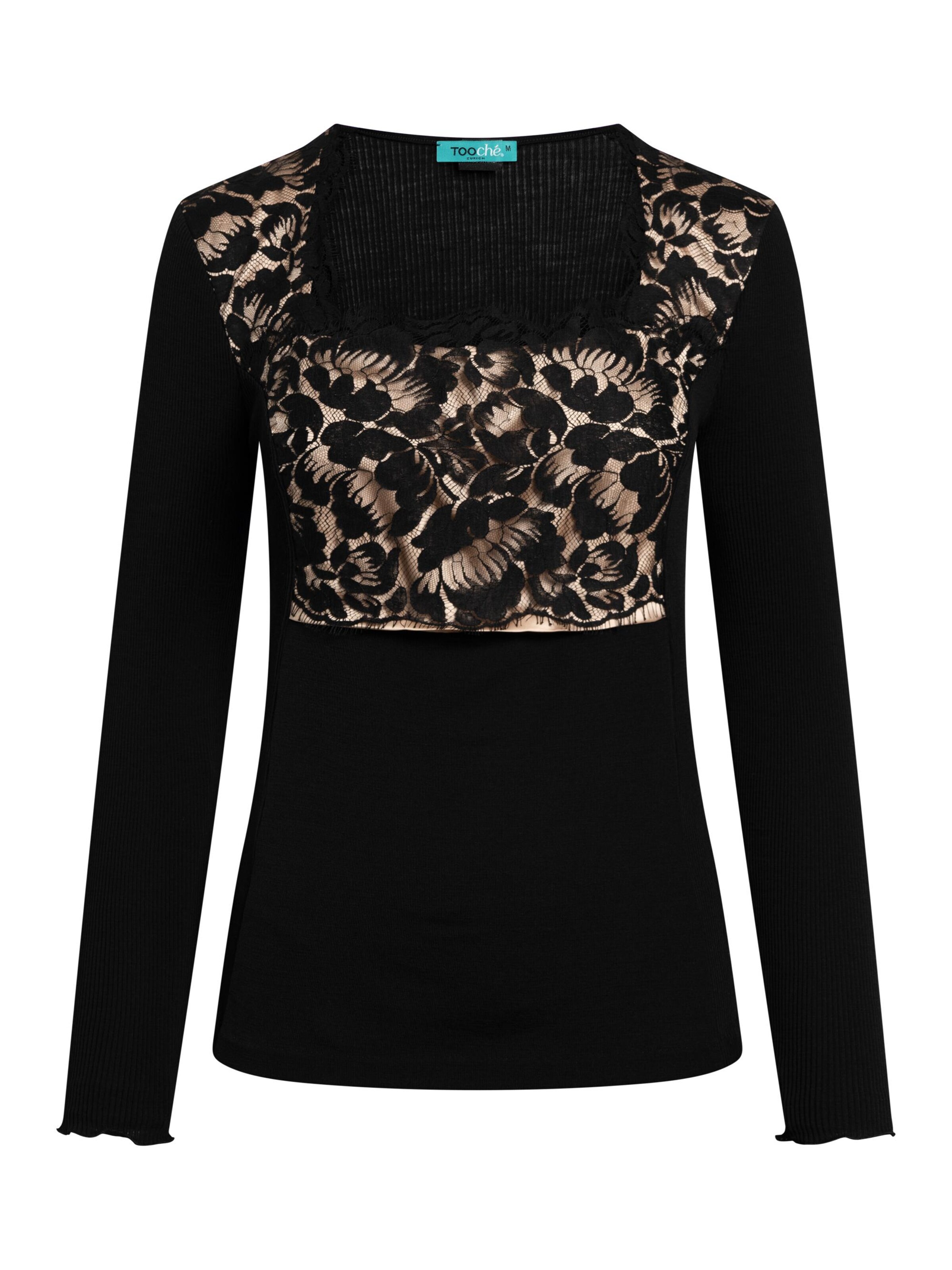 TOOche Shirt 'Dark Orchid' in Black: front