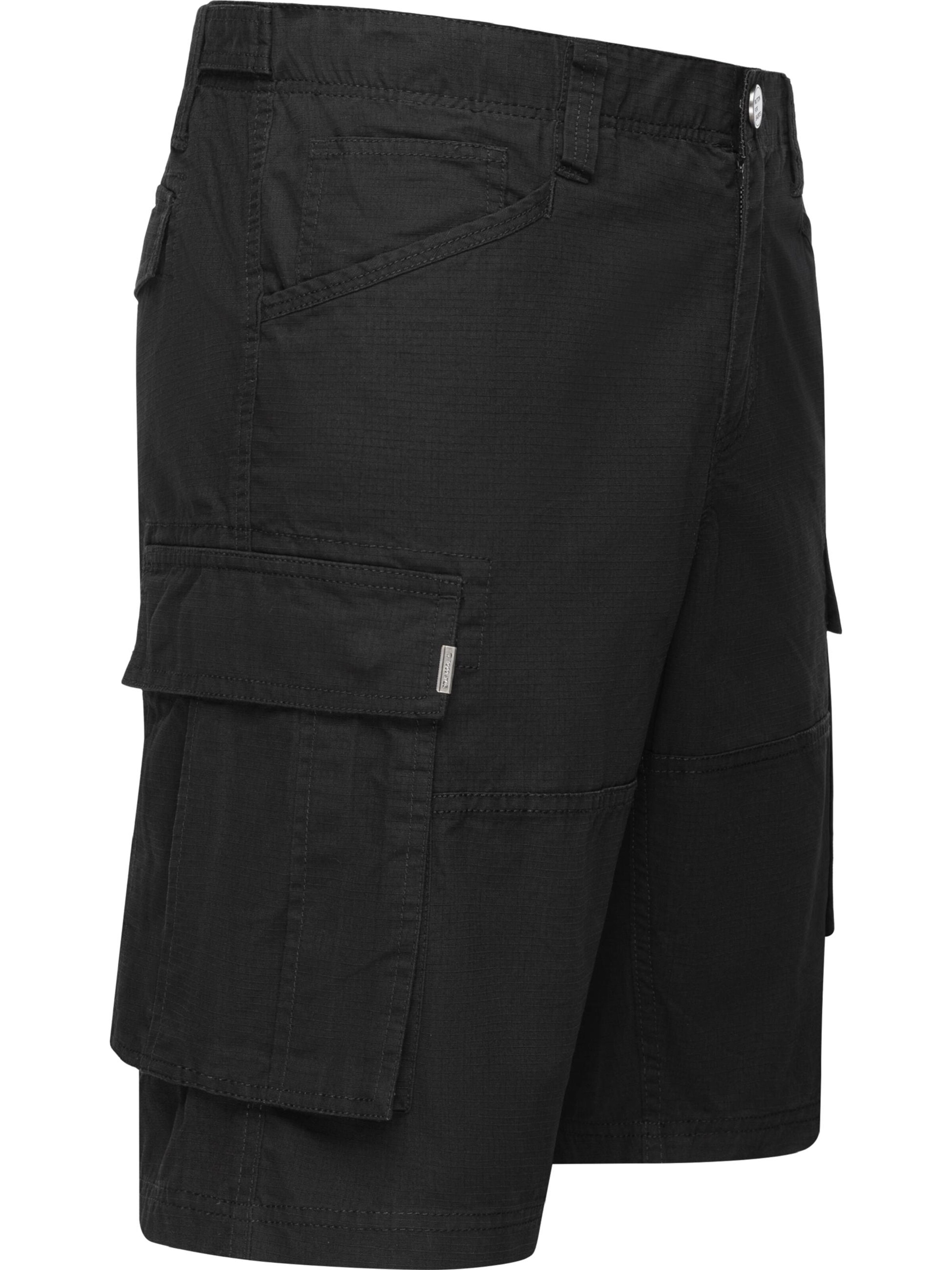 Loosefit Pantaloni cargo 'Merly' di Ragwear in nero: frontale