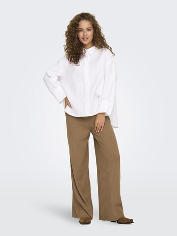 Wide Leg Pantalon 'ONLThelma' ONLY en marron