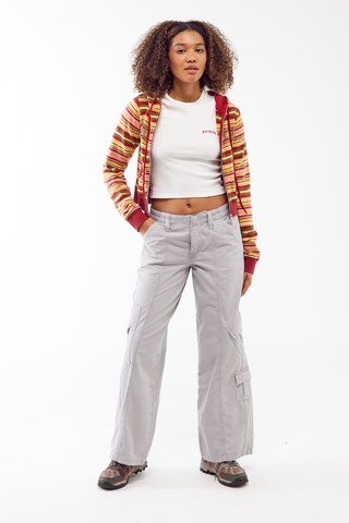 BDG Urban Outfitters Široke hlačnice Kargo hlače | siva barva