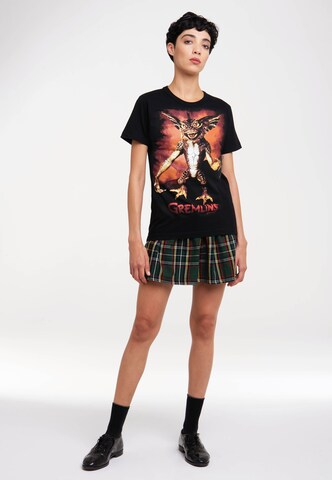 LOGOSHIRT Shirt 'Gremlins' in Zwart