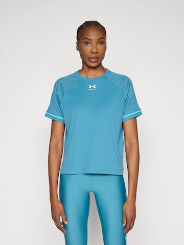 UNDER ARMOUR Performance shirt 'Challenger' in Blue: front
