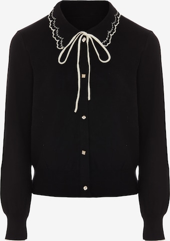 NAEMI Gebreid vest in Zwart: voorkant