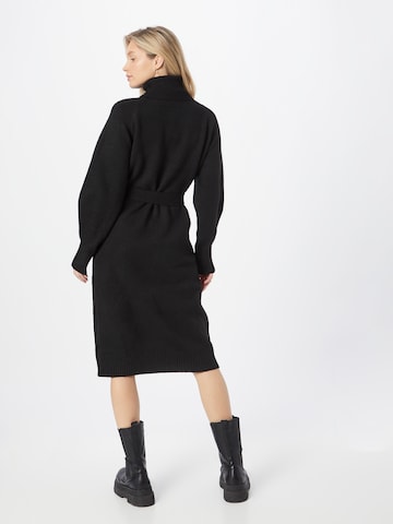 Warehouse Knitted dress in Black
