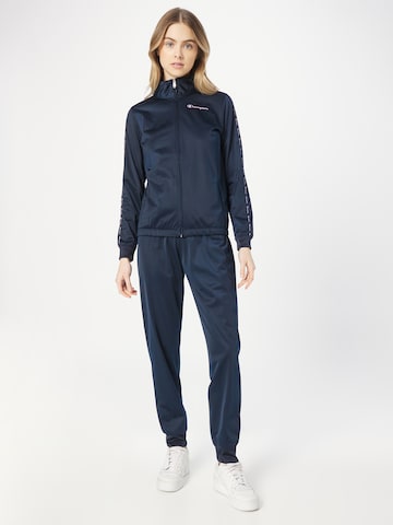 Champion Authentic Athletic Apparel Tracksuit in Blue: front