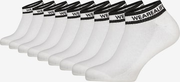 Calzino 'JohnnyAK' di alife & kickin in bianco: frontale