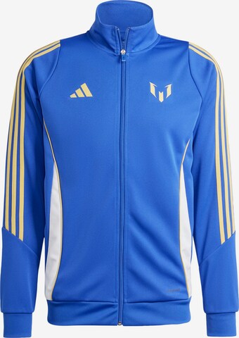 ADIDAS PERFORMANCE Athletic Jacket 'Pitch 2 Street Messi' in Blue: front