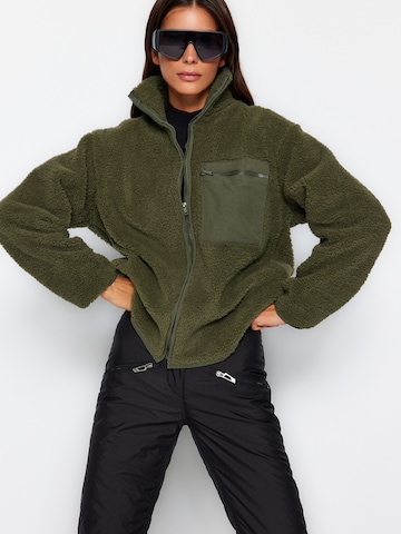 Veste en polaire Trendyol en vert