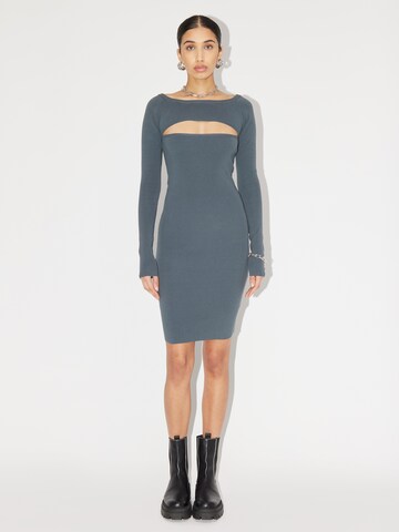 LeGer by Lena Gercke Knitted dress 'Inola' in Blue