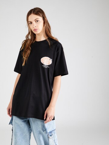 Vertere Berlin - Camiseta talla grande 'AUDIOVISUAL' en negro: frente