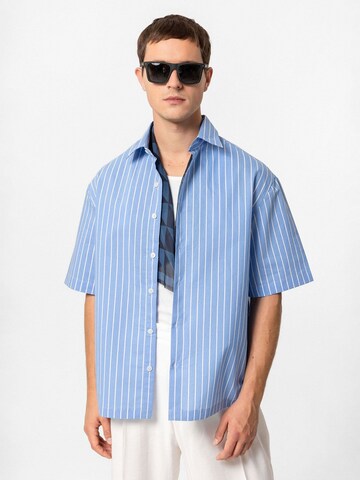 Antioch Comfort fit Button Up Shirt 'Fernando' in Blue