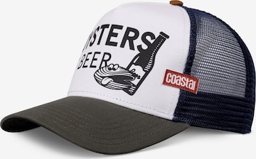 Cappello da baseball 'Oysters & Beer' di Coastal in bianco: frontale