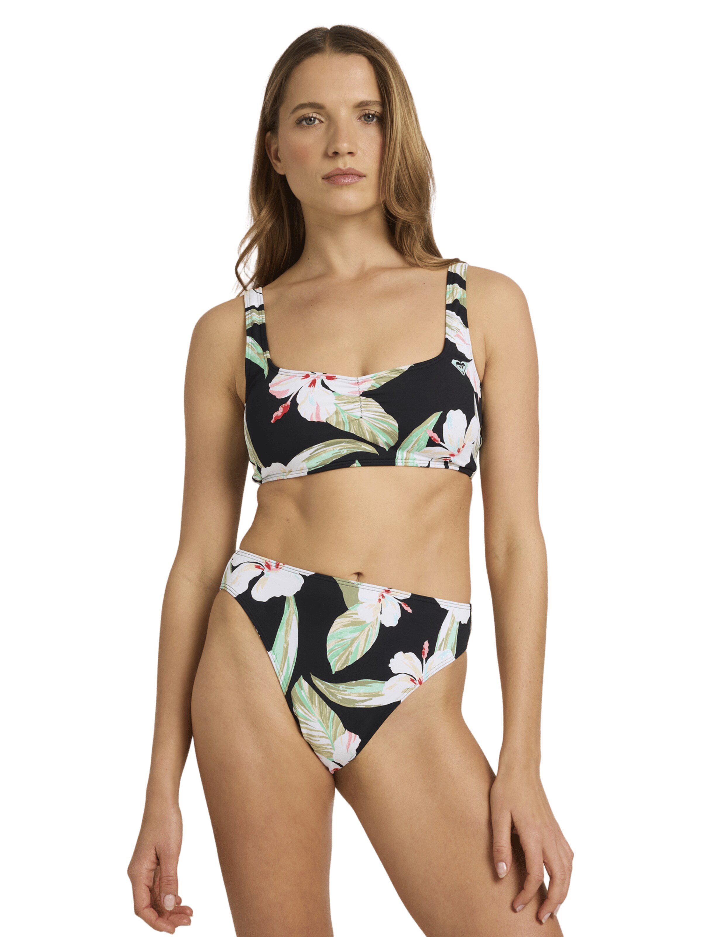 ROXY Bustier Bikinitop in Schwarz: Vorderseite