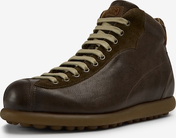 CAMPER Lace-Up Boots 'Pelotas' in Brown: front