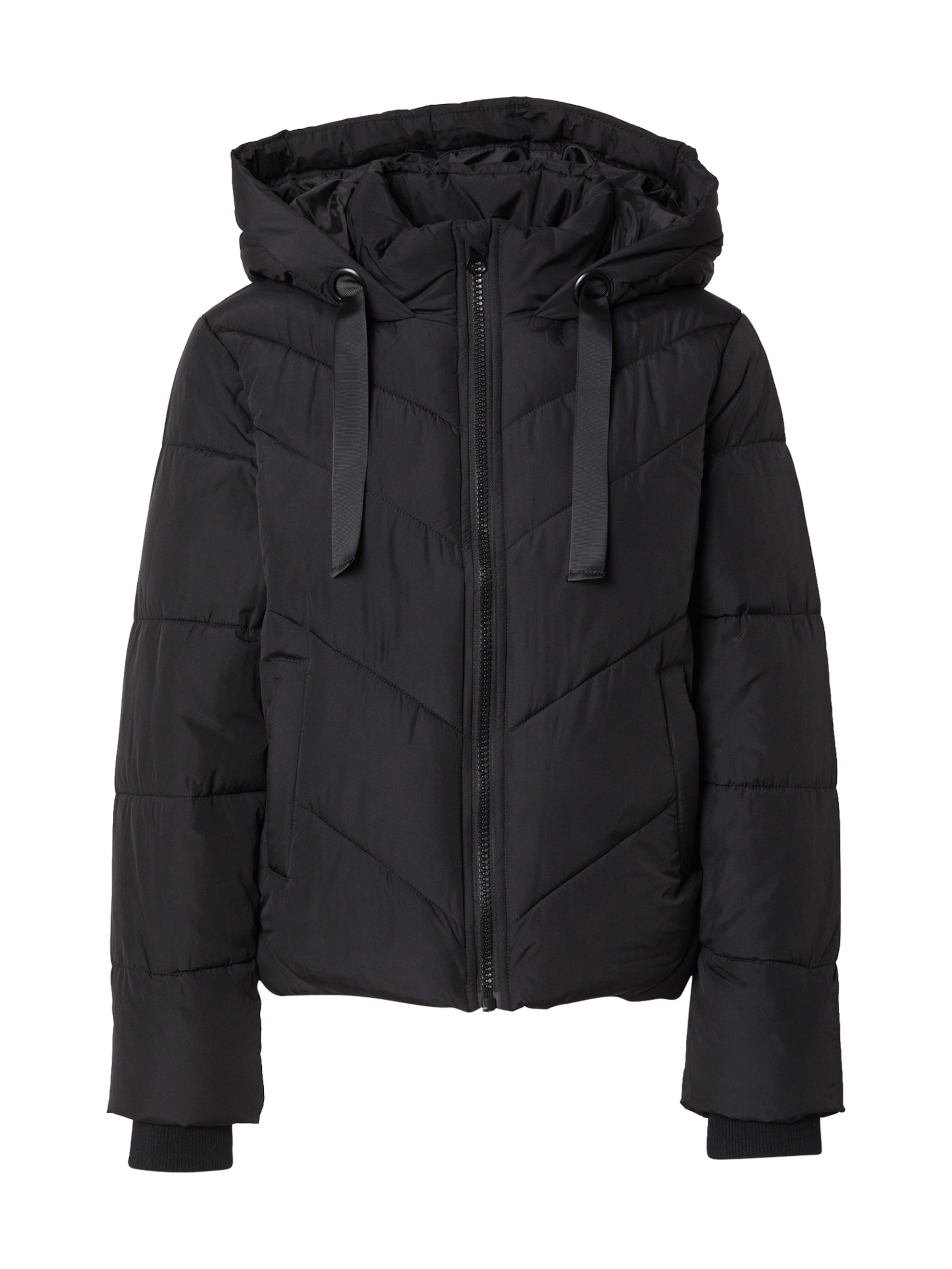 melns ABOUT YOU Starpsezonu jaka 'Frederike': no priekšpuses