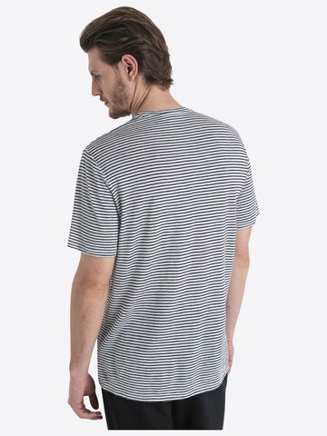 Maglietta 'Merino Linen Tee Stripe' di ICEBREAKER in marrone